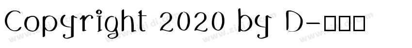 Copyright 2020 by D字体转换